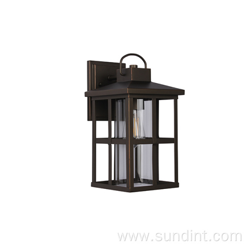 Modern Steel Lantern Outdoor Wall Lamp